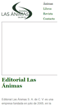 Mobile Screenshot of editoriallasanimas.com