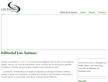 Tablet Screenshot of editoriallasanimas.com